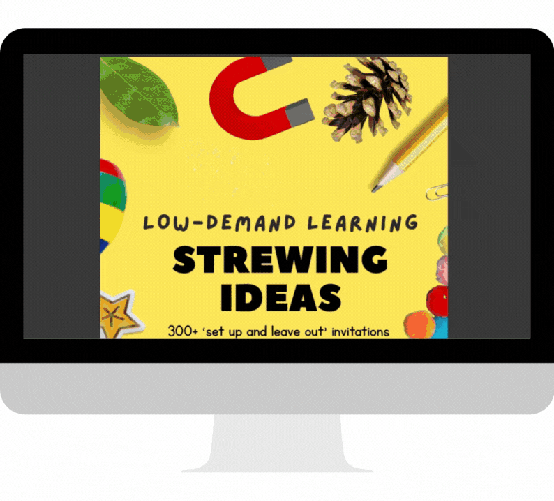 GIF Preview scrolling through some of the contents of The Low-Demand Learning Pack